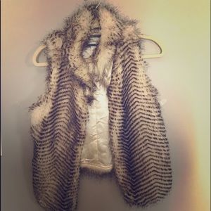Faux fur vest